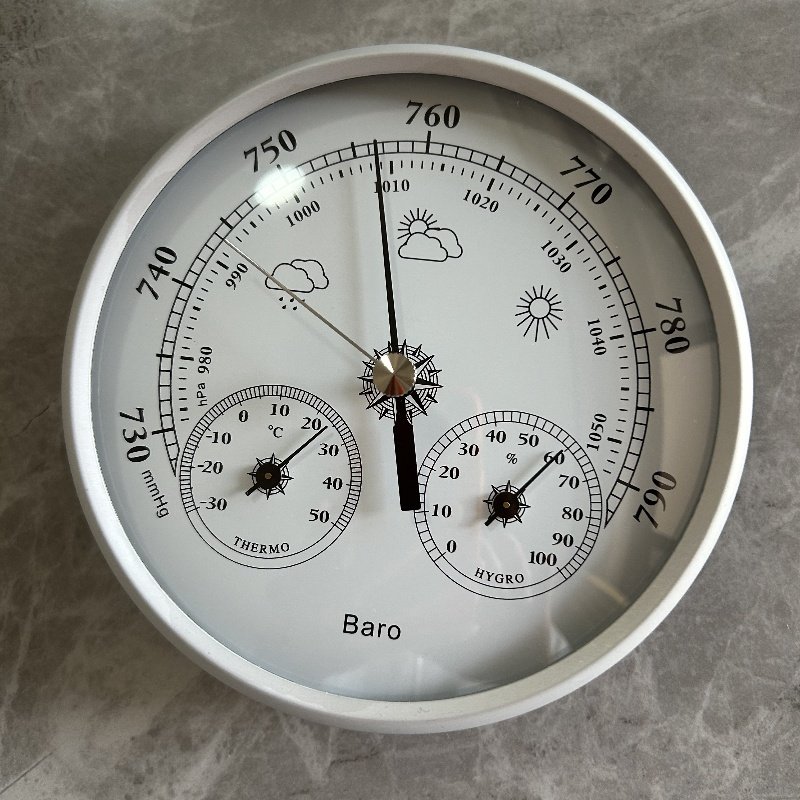 130mm平原气压计温湿度表家庭气象站工艺品经典款式欧美流行pifa,五金/工具,温湿度计,淘宝优惠券,粉丝福利购,淘宝优惠卷
