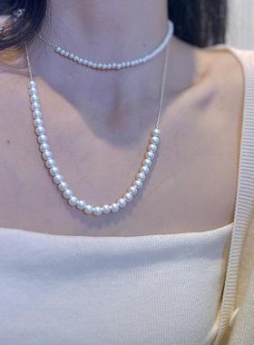 秋冬女款小众轻奢毛衣链S925纯银