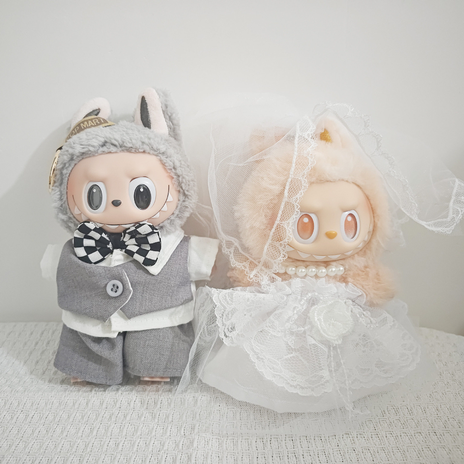 【仅娃衣】拉布布17cm公仔马甲婚纱礼服套装一二三代明星周边玩偶