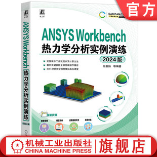 官网正版 ANSYS Workbench热力学分析实例演练（2024版） 何嘉扬 热力学 工程热力学 计算机辅助设计 计算机辅助制造 辅助计算