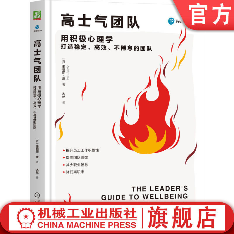官网正版 高士气团队:用积极心理学打造稳定、高效、不倦怠的团队 奥德丽·唐 管理 领导者 积极心理学 稳定 高效 不倦怠 机工
