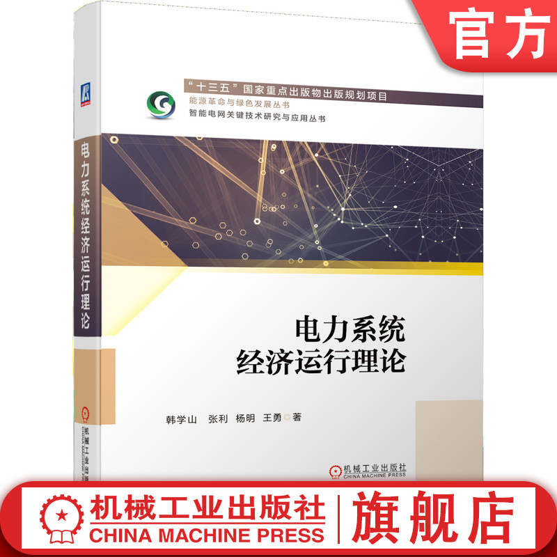 官网正版 电力系统经济运行理论 韩学山 广义模型 经济学阐释 等耗量微增率 电网潮流协调方程 机组组合 静态安全约束 状态估计 书籍/杂志/报纸 电工技术/家电维修 原图主图