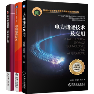 官网正版套装 电力储能技术及应用系列  全3册 电力系统储能 电网储能技术 电力储能技术及应用 机械工业出版社