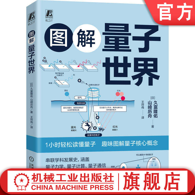官网现货 图解量子世界 久富隆佑 山崎历州 量子 量子计算 量子通信 量子力学 物理 电力电子学 半导体 机械工业出版社