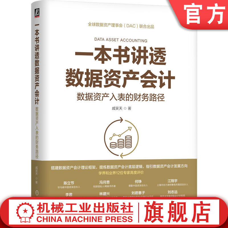 官网正版 一本书讲透数据资产会计：数据资产入表的财务路径 戚笑天 系统构建数据资产会计理论体系 9787111765622 机械工业出版社