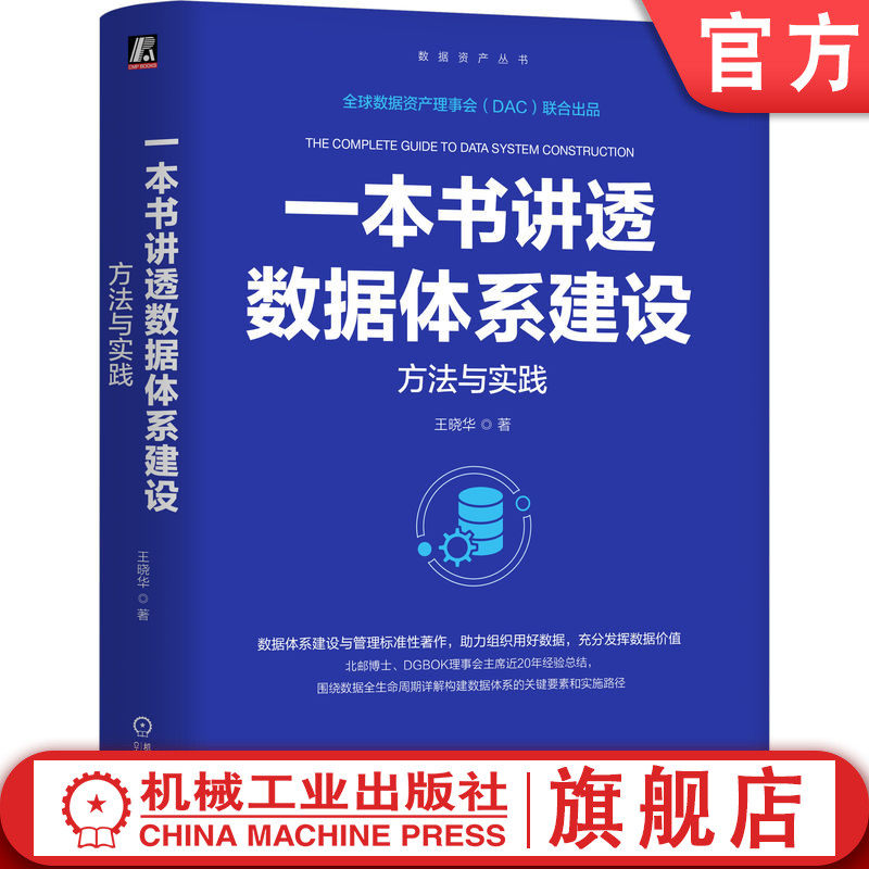 官网正版 一本书讲透数据体系建设：方法与实践 王晓华 著 DGBOK理事会主席20年经验总结 CDO DAMA 数据 大数据 数据要素 数据资产