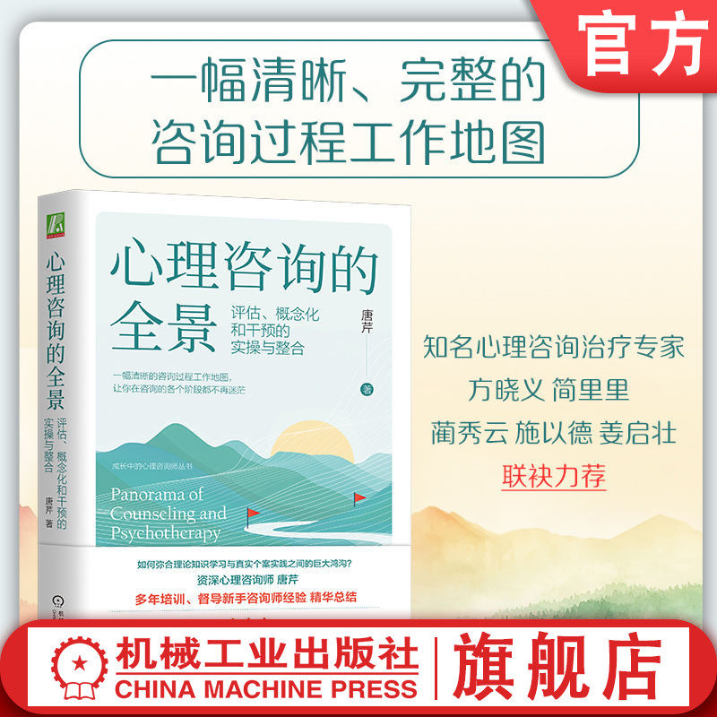 官网正版 心理咨询的全景:评估、概念化和干预的实操与整合 唐芹 一幅清晰的心理咨询过程工作地图 心理咨询 阶段 个案 评估