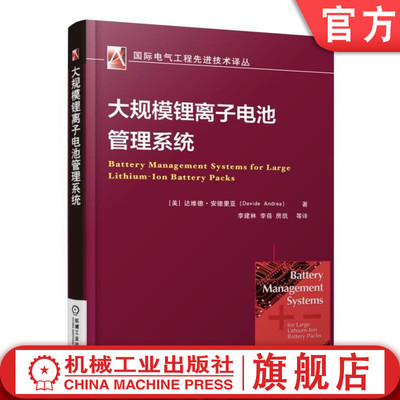 官网正版 大规模锂离子电池管理系统 达维德 安德里 电力电子 控制系统 技术 功能 拓扑 商业可行性 算法 设计 安装 故障排除