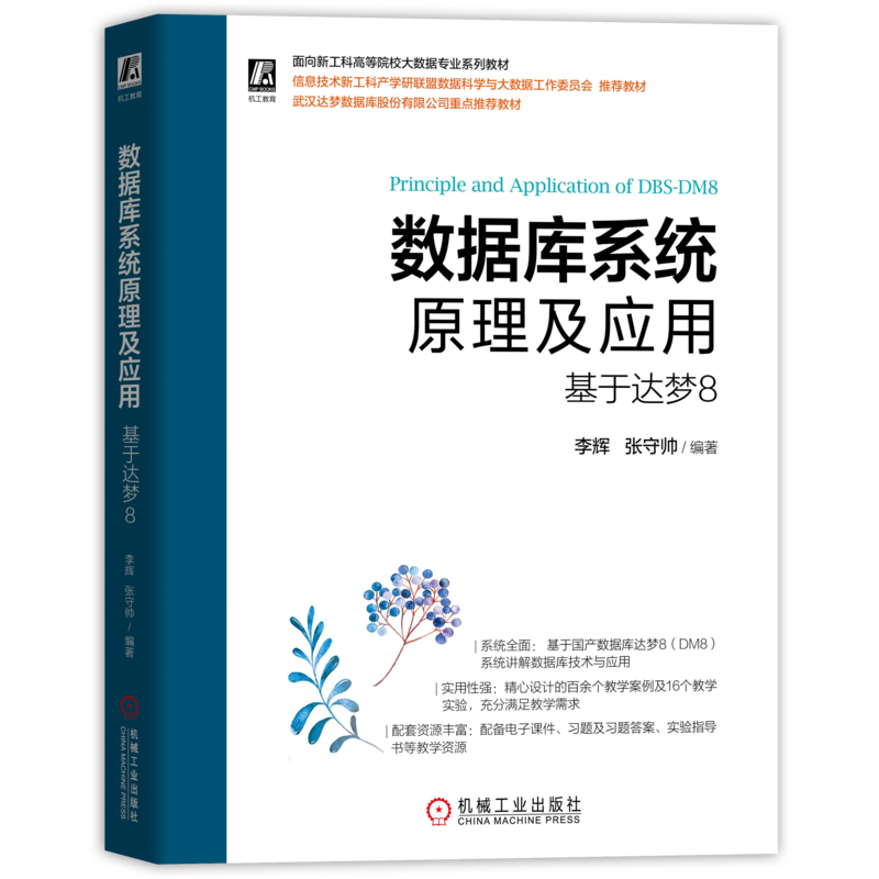 官网正版 数据库系统原理及应用 基于达梦8 李辉 张守帅 新工科高等院校教材 9787111695585 机械工业出版社