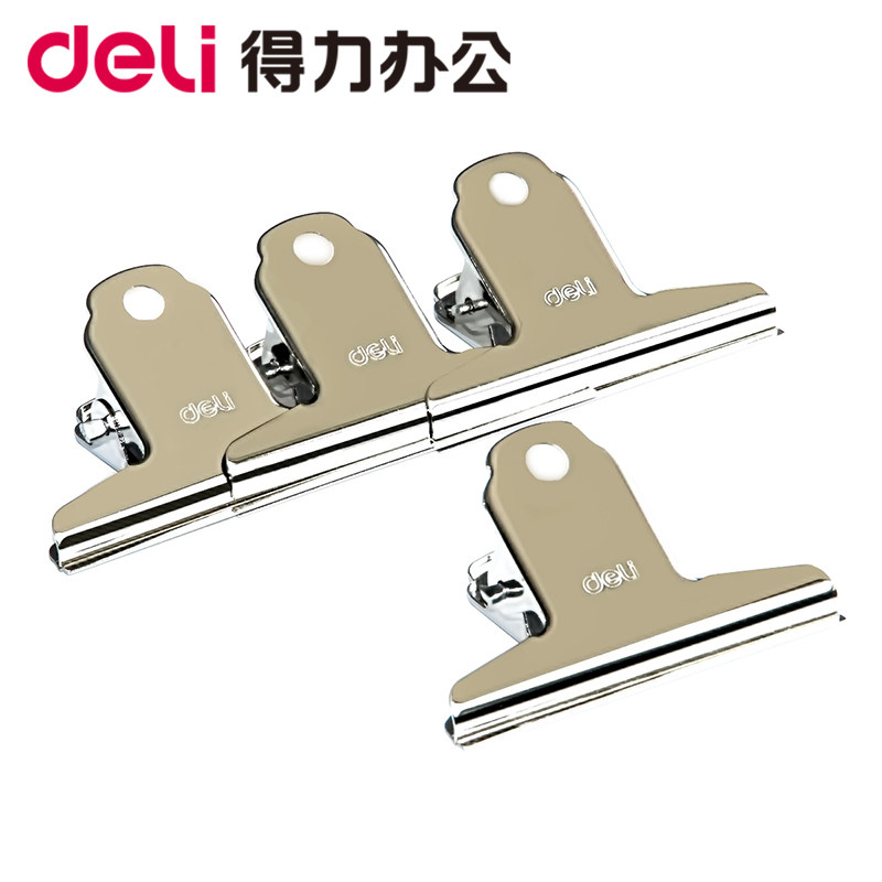 25개 이상 주문시 무료배송 델리 9521 스테인레스 스틸 클립 대형 철 클립 원형 철 티켓 클립 산 모양 클립 금속 클립