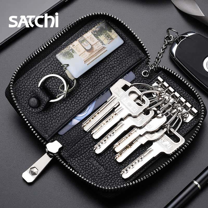 沙驰钥匙包男士真皮汽车钥匙包牛皮多功能大容量锁匙包钥匙扣男款|msdalam kategori Beg kulit/wanita/beg lelaki, dompet - dari Buy2taobao.com untuk memberikan perkhidmatan ejen Taobao profesional membeli