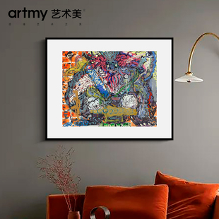 陈俊江 《对抗,神通 广大法力无边》抽象玄幻油画客厅餐厅壁画