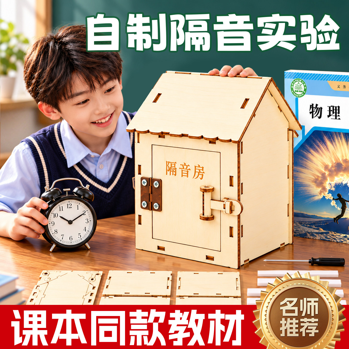 自制隔音房制作简易小学初中物理高中科学实验器材手工diy材料包