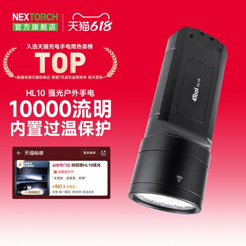 纳丽德HL10超亮强光手电