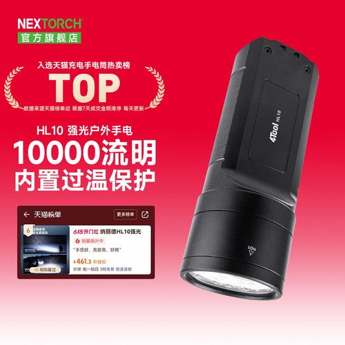 纳丽德HL10超亮强光手电