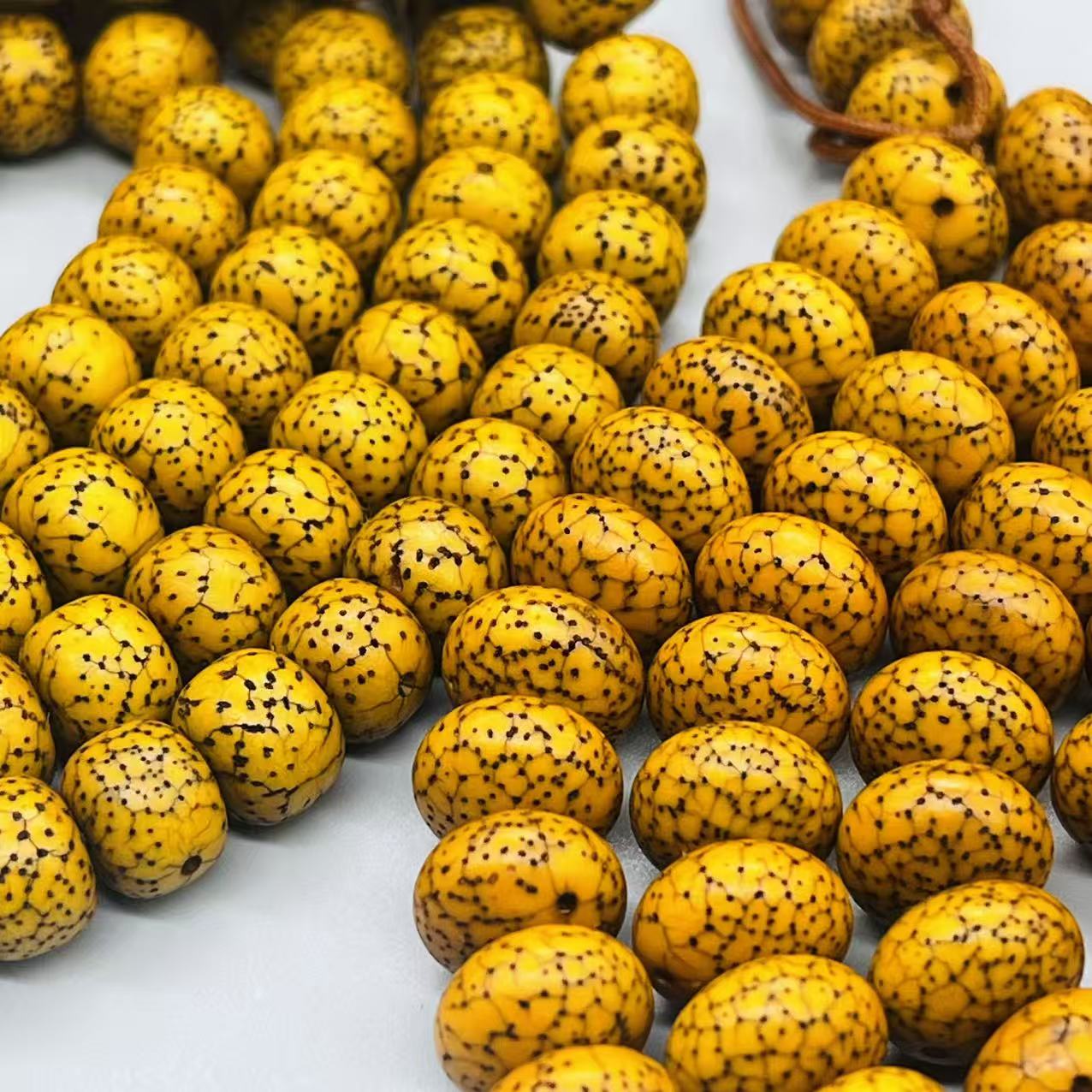 星月菩提做旧陈籽开片老珠108颗