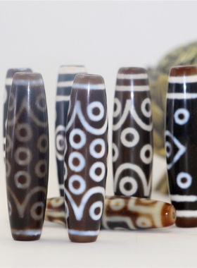 西藏玛瑙玉髓天珠招财手串吊坠