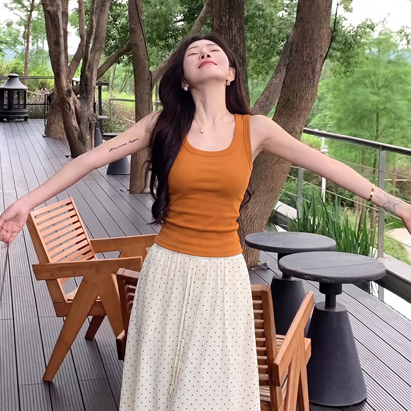 吊带小背心女夏海边度假无袖上衣