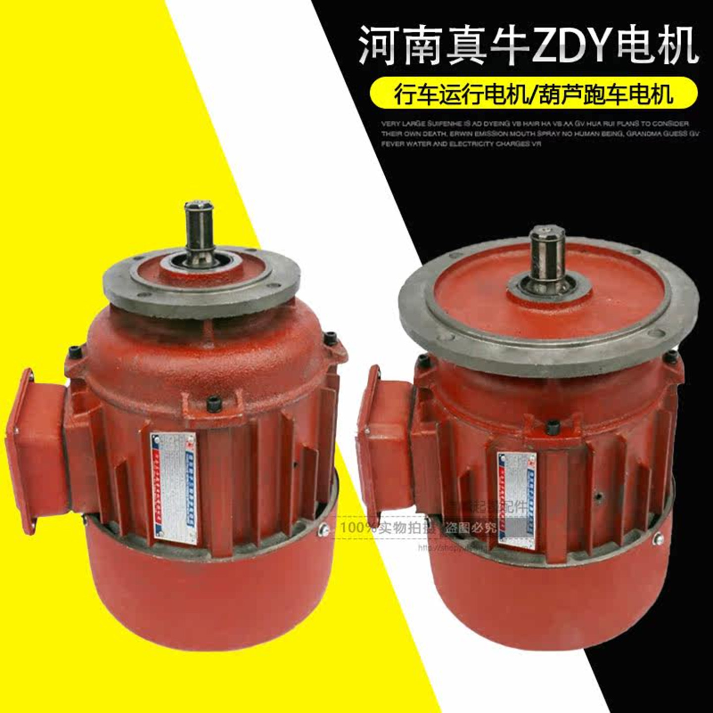 河南真牛ZDY行车运行锥形电机