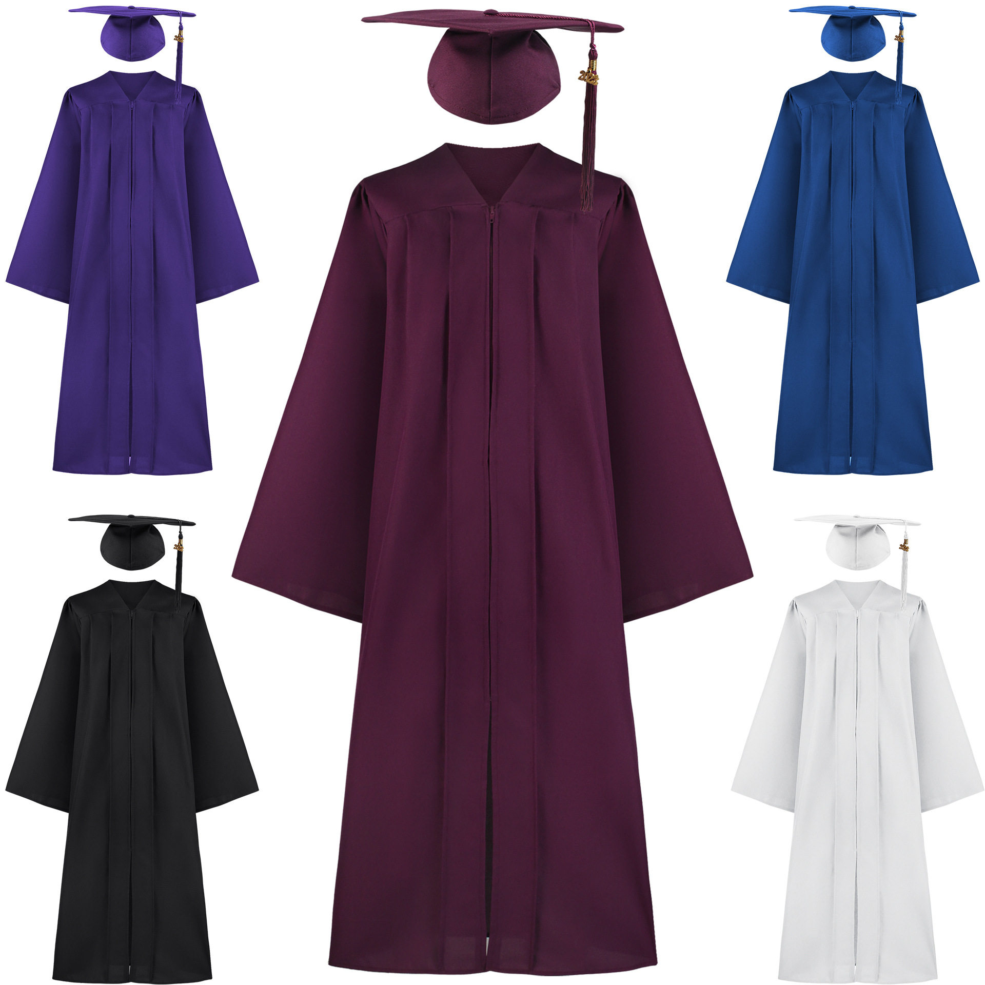 学士服成人毕业礼服欧美高中大学
