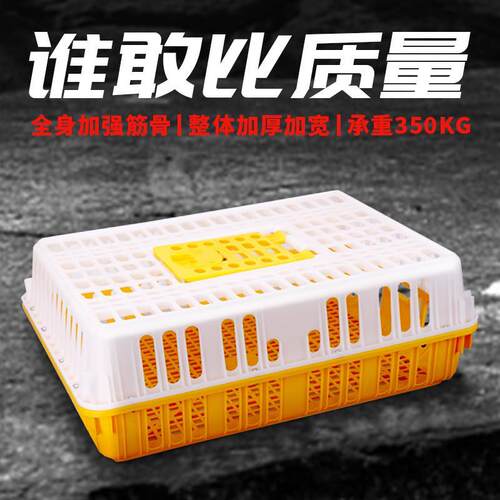 鸡笼运输笼塑料家禽周转箱筐成鸡鸭鹅鸽子笼子家用大号兔笼养殖笼