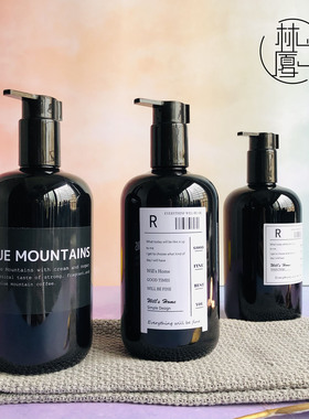 分装瓶子酒店软装瓶洗发水护发素乳液瓶塑料按压洗手间浴室替换瓶