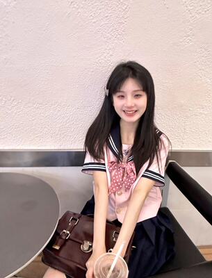 张不烦甜美水手服短袖粉色平价