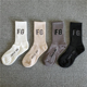 FOG复线FG字母袜子长筒棉高街男女潮牌FEAR GOD运动侃爷百搭配