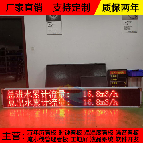 定制室内 流量电子看板传感器智能采集计数器RS485通信接收实时数