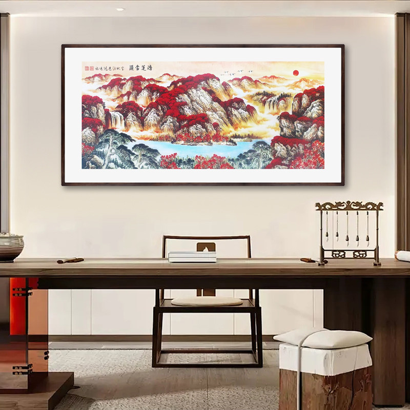 中古风《鸿运当头》手工铜雕画