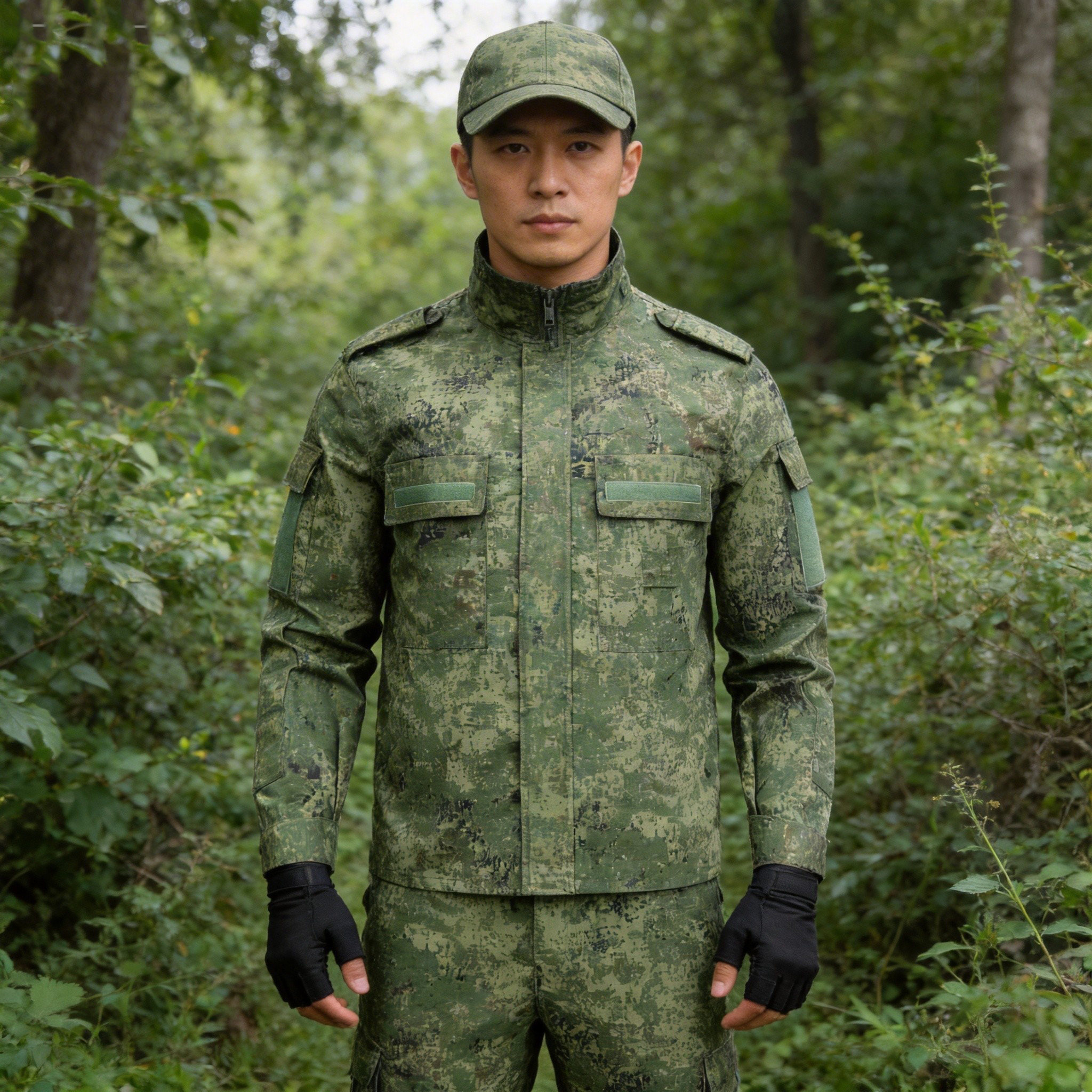 迷彩服工装套装男士2026新款春秋小绿人野外训练战术服教官工作服