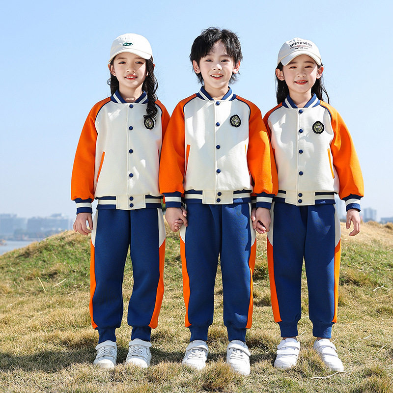春夏新款中小学生校服套装英伦风幼儿园园服运动会团体班服运动服