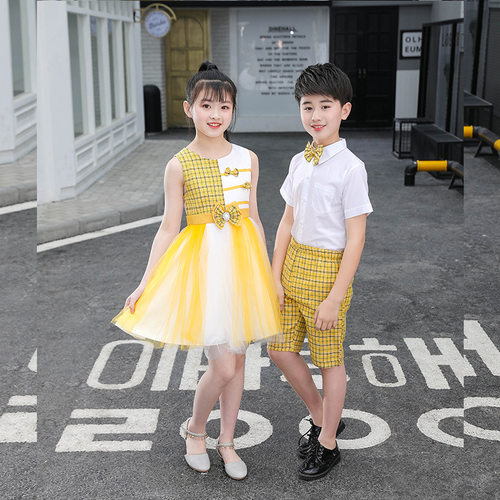 儿童六一合唱服演出服中小学生集体诗歌朗诵表演服幼儿园合唱团服