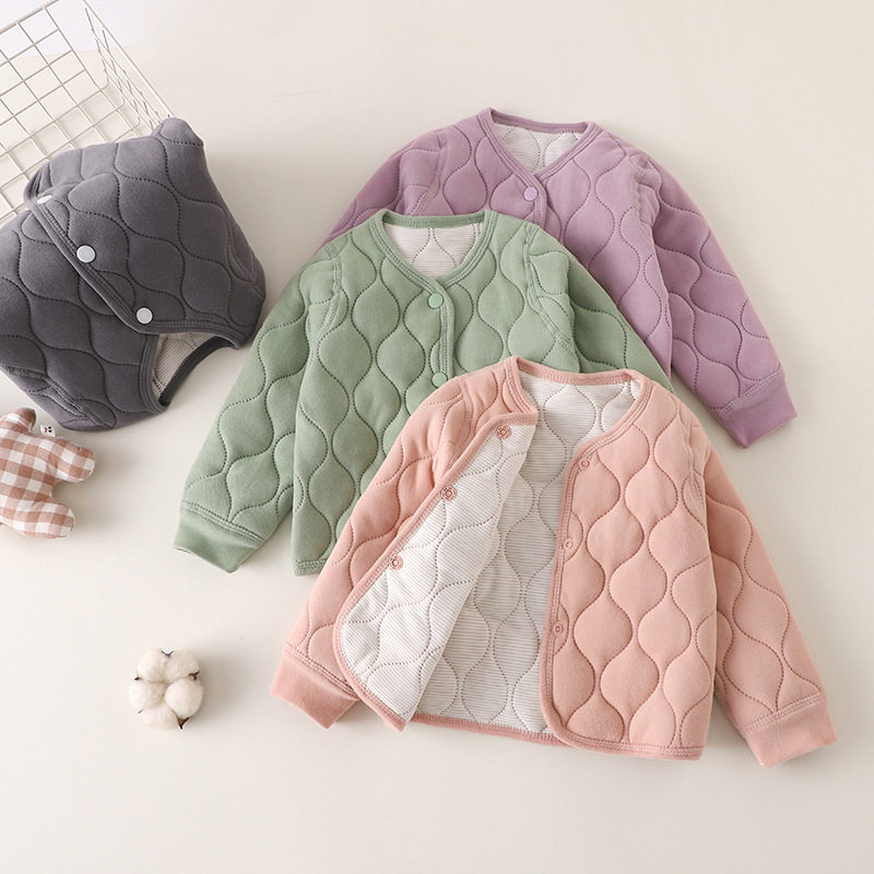 儿童校服内胆三层保暖夹棉女童棉袄男童加厚宝宝棉服棉衣童装冬季