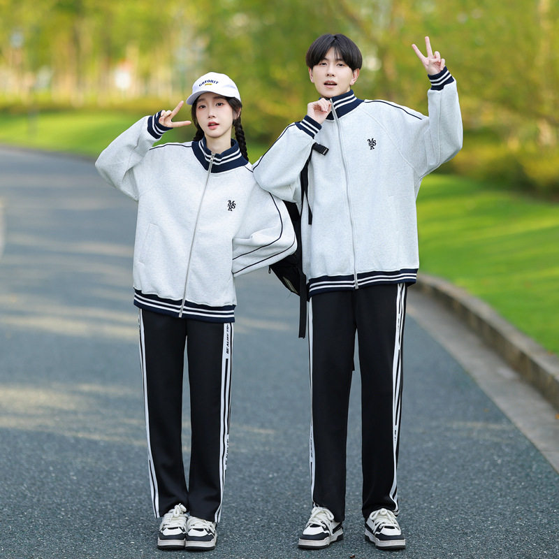 2026情侣装秋冬外套学生班服校服运动会三件套 外套裤