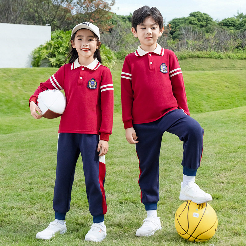 校服T恤短袖儿童运动服班服夏季新款三件套幼儿园园服厂家直发
