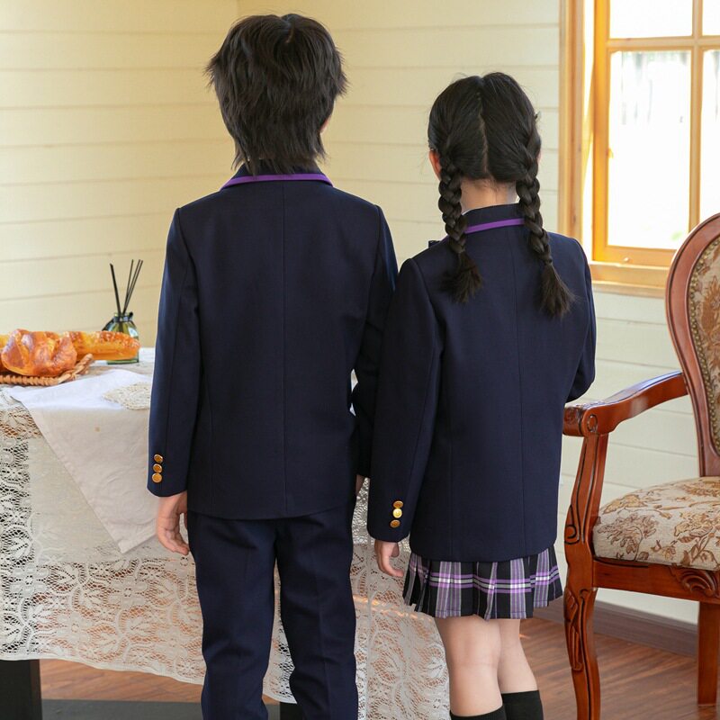 儿童礼服幼儿园园服英伦风格三件套小学生校服西服套装舞台演出服