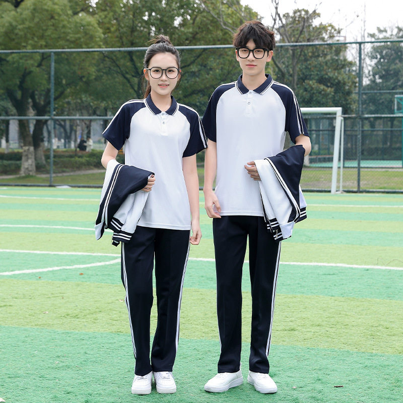 春秋班服学院风高中生运动套装初中生学生毕业拍照校服套装潮团购
