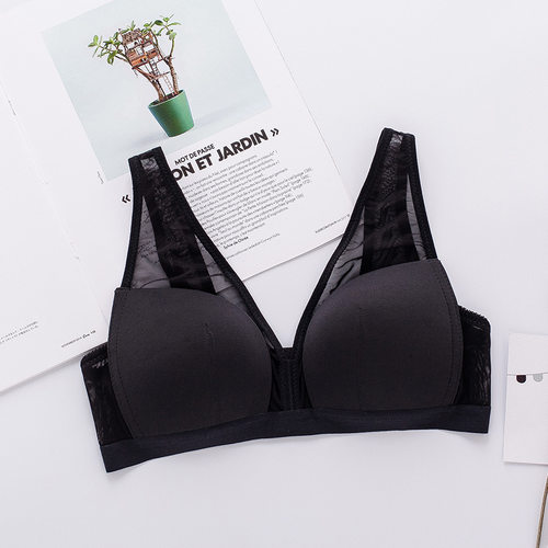 薄纱真丝无痕三角杯光面无钢圈内衣文胸小胸桑蚕丝聚拢薄模杯