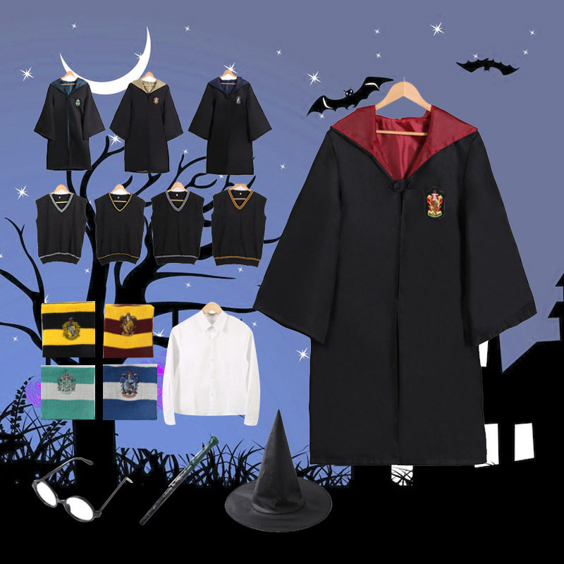 批发哈利波特魔法袍Harry披风格兰芬多校服表演服万圣节圣诞节cos