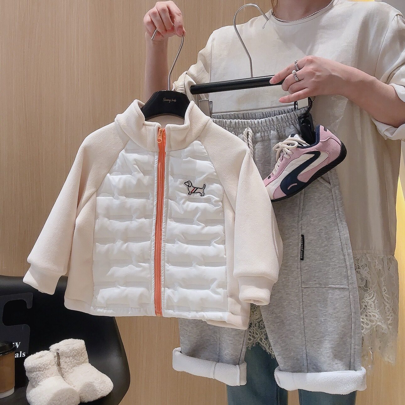 儿童棉服外套男童女童内搭秋冬新款保暖轻薄保暖校服神器休闲上衣