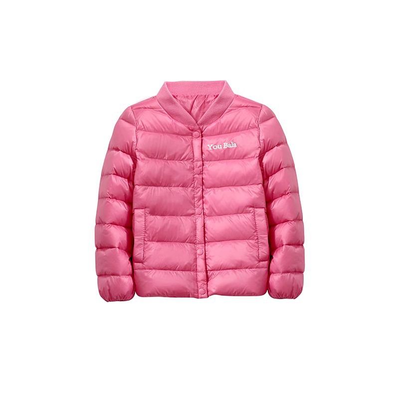 儿童羽绒服内胆男童女童宝宝大童内穿薄校服外套短款内搭短款连帽