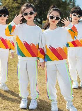 儿童运动会开幕式啦啦队演出服小学生秋装开幕式表演服幼儿园班服