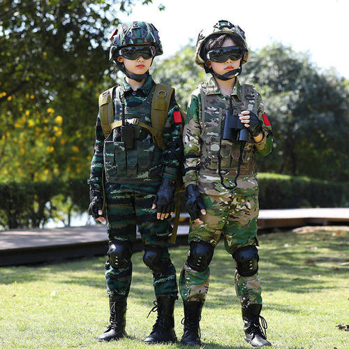 儿童迷彩服男童特种兵套装小孩子户外扩展军训服学生夏令营表演服