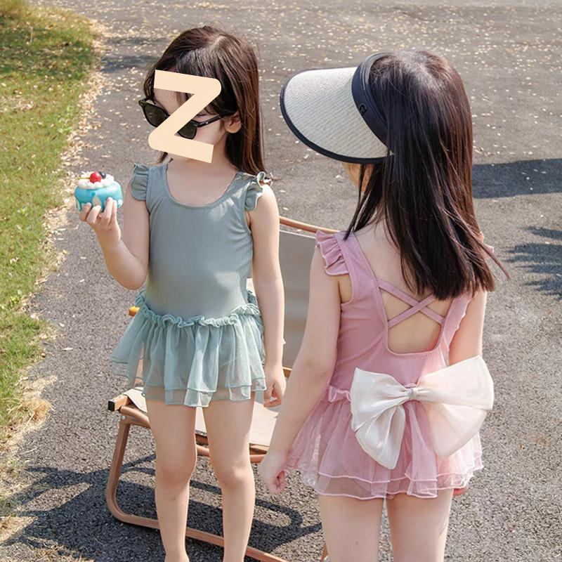 泳衣女2025新款儿童女童连体2岁3泳装可爱中小童ins风沙滩游泳衣