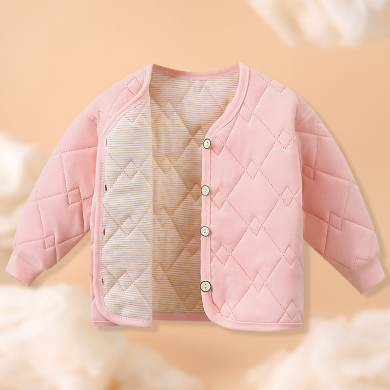 儿童外套棉袄三层校服神器女童棉衣男童内胆棉服加绒中大童保暖