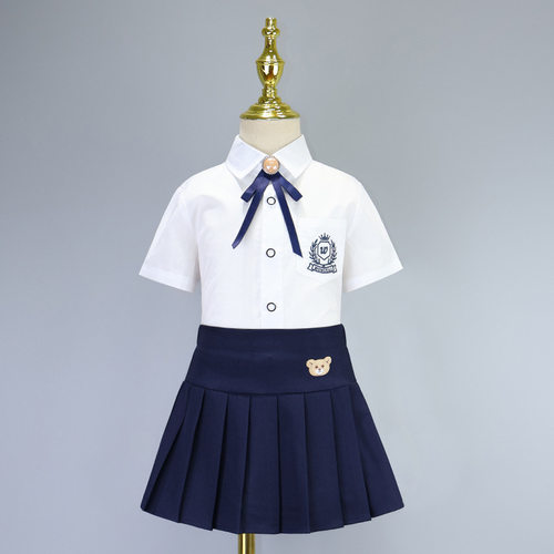 校服小学生幼儿园园服儿童班服表演英伦学院风男女童衬衣校园服装