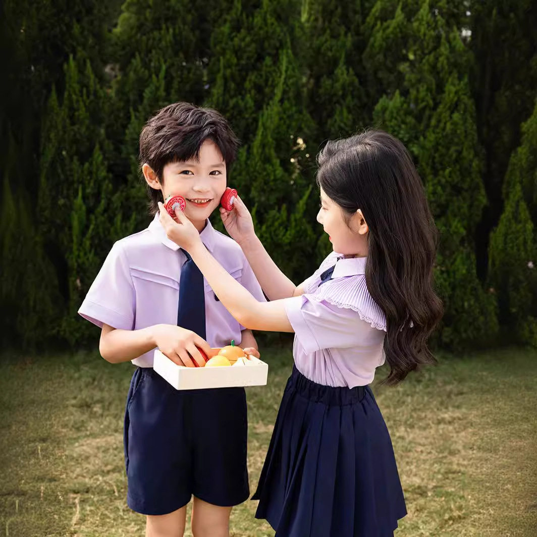 校服套装小学生夏季班服学院英伦风幼儿园园服夏装六一毕业演出服