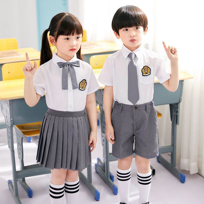幼儿园园服夏装套装小学生校服儿童班服英伦风演出毕业班服合唱服