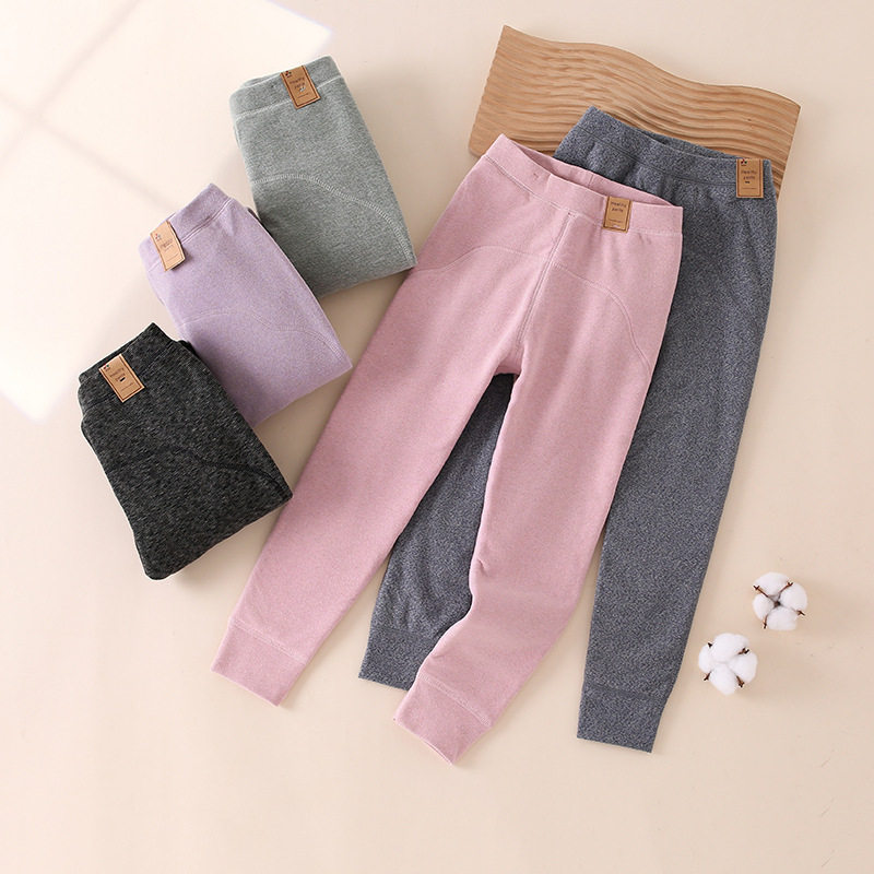 【羊毛蚕丝加护膝】儿童冬季三层夹棉保暖裤棉裤校服神器120-150